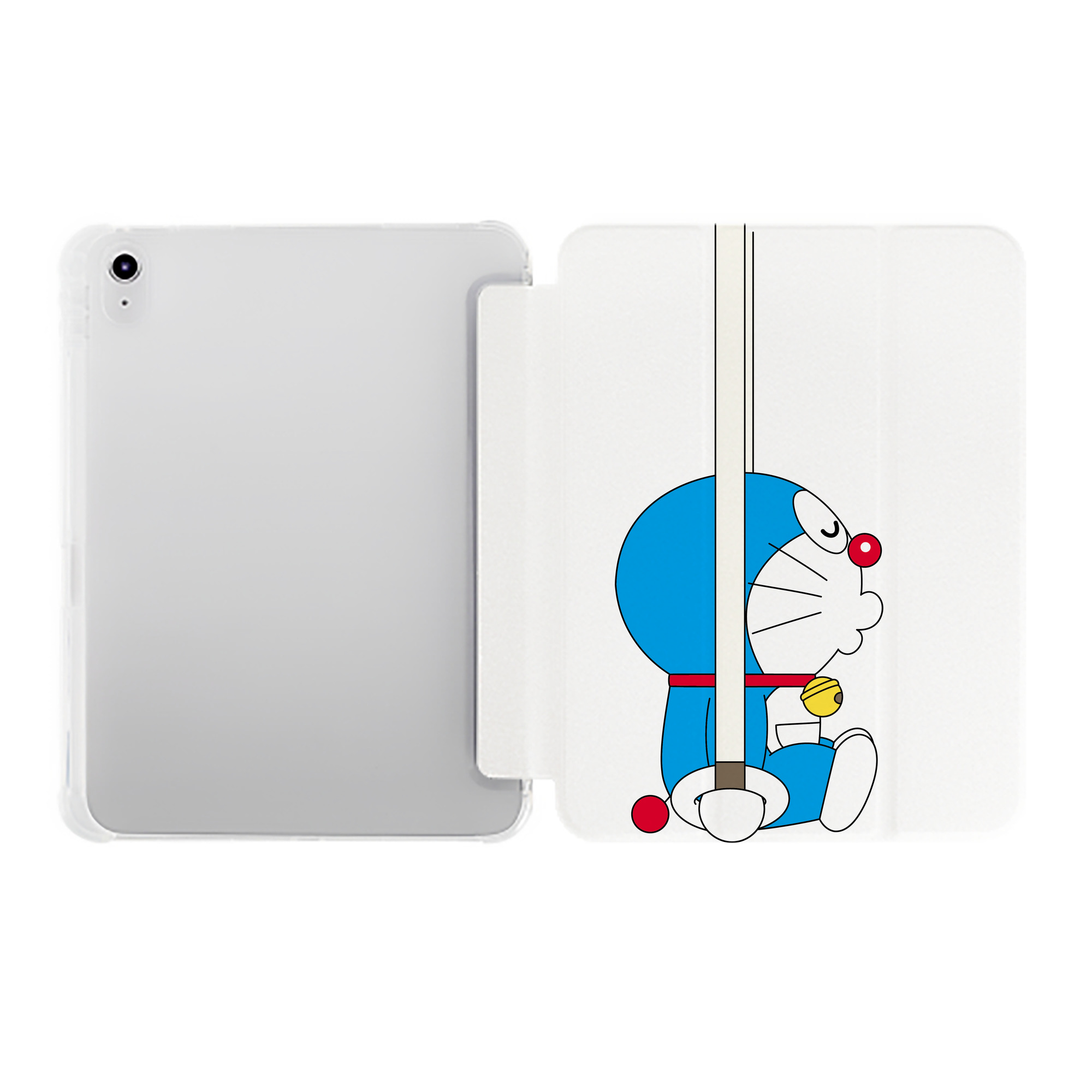 （画像用） ドラえもん Doraemon IPad ケース ペン収納付き 三つ折りスタンド PUレザー×シリコン 対応機種9.5/10.5/10.9インチ